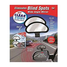 As Seen On TV Miroir angle mort Clear Zone - Set de 2 au meilleur prix au Maroc