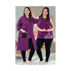 Jenika Pyjama de Nuit 3 pièce - Multi-Couleur au meilleur prix au Maroc