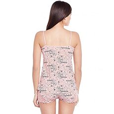 Ensemble Pyjama Short de Nuit 2 pièce - Rose Motif au meilleur prix au Maroc