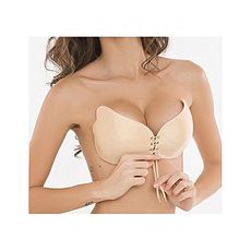 Freebra Soutien-gorge de Silicone invisible Autoadhésifs Push-up- sans bratelles - Beige au meilleur prix au Maroc