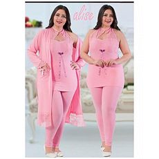 Jenika Pyjama de Nuit 3 pièce - Multi-Couleur au meilleur prix au Maroc