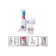 Touch me! Distributeur Automatique Dentifrice avec Porte Brosse à Dent Collé au Mur au meilleur prix au Maroc