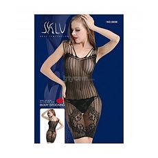 Bodystocking Noir Femmes Creux Sexy Lingerie Chemises de Nuit Siamois Bas Dentelle au meilleur prix au Maroc