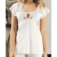 angel's story Ensemble de pyjama 2 pièce pour Femme - Blanc au meilleur prix au Maroc