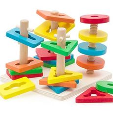 Tri géométrique en bois au meilleur prix au Maroc