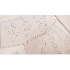 Tangrams Blocs en Bois Montessori Puzzles 130 Pièces au meilleur prix au Maroc