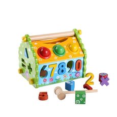 Horloge en Bois Jouets Montessori au meilleur prix au Maroc