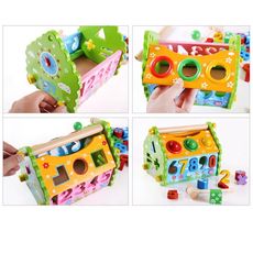 Horloge en Bois Jouets Montessori au meilleur prix au Maroc