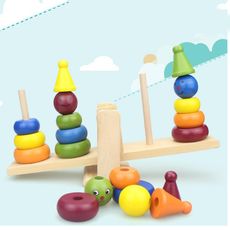 Blocs de forme géométrique en bois coloré au meilleur prix au Maroc