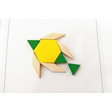 Tangrams Blocs en Bois Montessori Puzzles 130 Pièces au meilleur prix au Maroc
