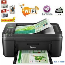 Imprimante couleur multifonction Jet d'encre 4en1 Canon PIXMA MX494 avec Fax  + Cartouches noir & couleur & souris R8 au meilleur prix au Maroc