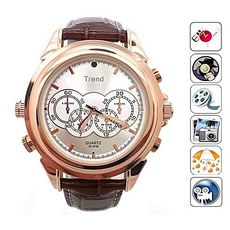 TOP MODEL Montre Camera Espion TREND GOLD 32G au meilleur prix au Maroc
