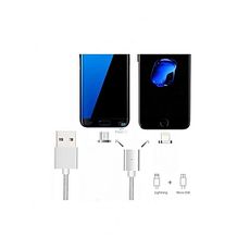 Câble magnétique 2 en 1 pour Apple /Micro USB au meilleur prix au Maroc
