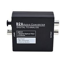 Convertisseur Audio Numérique Vers Analogique Adaptateur Toslink RCA L / R au meilleur prix au Maroc