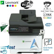 LEXMARK PHOTOCOPIEUR COULEUR WIFI FAX SCAN COPIE PRINT RECTO VERSO AUTOMATIQUE USB ECRAN TACTILE E TASK 33PPM MC2535ADWE au meilleur prix au Maroc
