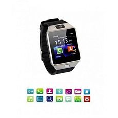 Smart Montre connectée Bluetooth & écran tactile & carte SIM - Gris au meilleur prix au Maroc