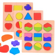 Pack de 3 Tableau De Formes Montessori au meilleur prix au Maroc