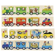 Puzzle & jeu de mémo 4 locomotives au meilleur prix au Maroc
