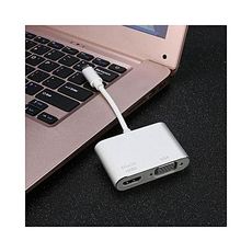 USB type C vers HDMI VGA Adapter USB 3.1 Type C vers VGA HDMI 4K UHD Convertisseur au meilleur prix au Maroc