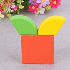 Puzzle 3D Géométrique - Jouet De Montessori au meilleur prix au Maroc