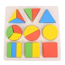 Puzzle 3D Géométrique - Jouet De Montessori au meilleur prix au Maroc