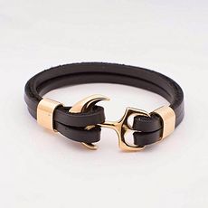 Rêve Diamant Bracelet Ghibli 100% Cuir à motif 100% Acier Doré  Noir Plus Boite Cadeau au meilleur prix au Maroc