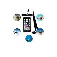 Pochette Étanche Universel avec Courroie de Cou - Infinix - Samsung - iPhone - Huawei, HTC et d'autres appareils d'une taille égale et inférieure à 6 Pouce au meilleur prix au Maroc