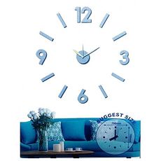 Horloge Murale Design Géante Argenté au meilleur prix au Maroc