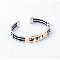 Rêve diamant Bracelet Dafni 100% Acier Noir-Doré + Boite cadeau au meilleur prix au Maroc