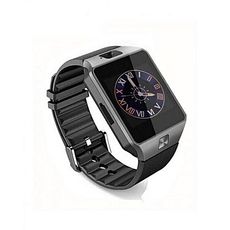 Smart Montre connectée Bluetooth & écran tactile & carte SIM - Noir au meilleur prix au Maroc