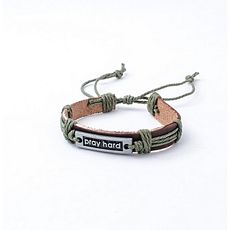 Almazy Bracelet en Cuir à motif Play hard - Multi-couleur + Boite Cadeau au meilleur prix au Maroc