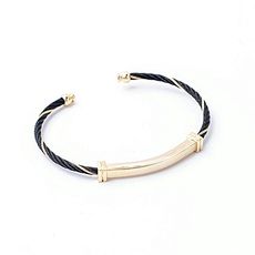 Rêve diamant Bracelet JH 100% en Acier Noir-Doré + Boite Cadeau au meilleur prix au Maroc