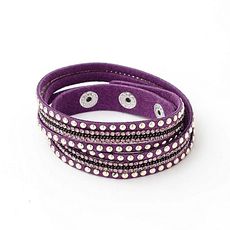 Rêve diamant Bracelet en Strass - Mauve au meilleur prix au Maroc