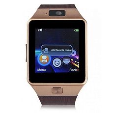 Smart Montre DZ-09 Bluetooth & écran tactile & carte SIM - Marron au meilleur prix au Maroc