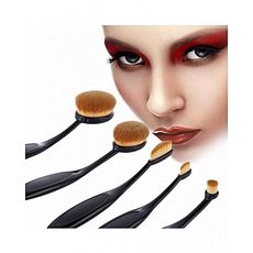 Pack 5 Pinceaux Brosse A Dents Maquillage Pinceaux Professionnel Ovale au meilleur prix au Maroc