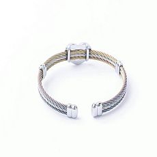 Rêve Diamant Bracelet Love Bicolore en Acier Inoxydable + Boite Cadeau au meilleur prix au Maroc