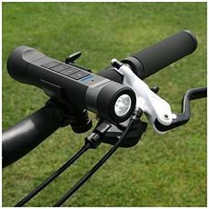 4 en 1 Torche multifonctionnelle Haut-parleur Bluetooth Portable Chargeur powerbank Lecteur MP3 Radio FM Microphone mains libres Lumière SOS - Noir au meilleur prix au Maroc