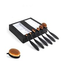 As Seen On TV Pack 6pcs Brosse à dents Maquillage Pinceaux Professionnel au meilleur prix au Maroc