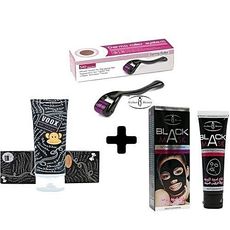 Pack spécial Visage Derma roller 0,5 & Voox DD cream & Masque noir pour Les Saletés & Points Noirs au meilleur prix au Maroc