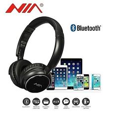 NIA Casque Bluetooth Q1 avec Microphone Radio FM support Micro SD / Auxiliaire - Noir au meilleur prix au Maroc