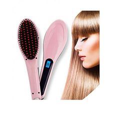 Brosse lissante Magique électrique - Rose au meilleur prix au Maroc