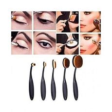 As Seen On TV Pack 6pcs Brosse à dents Maquillage Pinceaux Professionnel au meilleur prix au Maroc