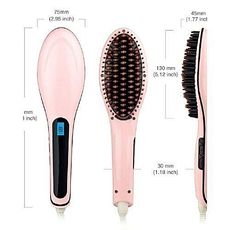 Brosse lissante Magique électrique - Rose au meilleur prix au Maroc