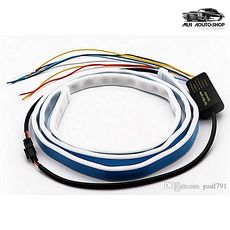 Bande d'éclairage de voiture LED arrière du coffre, feu arrière Steamer de frein dynamique Clignotant inversé Led Avertissement Car-styling au meilleur prix au Maroc