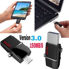 Clé OTG 32GB double connecteur USB 3.0/ 150Mo/s (PC_androide_Tv-voiture ) au meilleur prix au Maroc