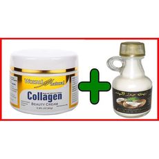 Crème au Collagène 100% Pure ++  huile de Coco (raffiné)  Émolliente, Nourrissante & Protectrice Dents, Peau et cheveux au meilleur prix au Maroc