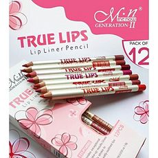 12 crayons Lèvres Avec 12 Couleurs True Lips MZ LUX au meilleur prix au Maroc