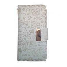 MZ.Lux Coque etui Portefeuille en Cuir 2 en 1 pour iPhone 5-Blanc au meilleur prix au Maroc