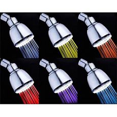 Pomme de douche fixe a DEL multicolore- Changement de couleurs au meilleur prix au Maroc