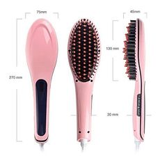 MZ.Lux Brosse Lissante Avec Affichage Lcd -Rose au meilleur prix au Maroc